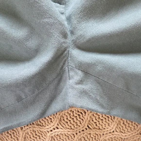 J. Crew Sage Green Carolina Flare Pant in Stretch Linen Blend - Size 8 - Picture 3 of 7